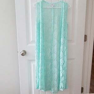 LuLaRoe Lace Joy, Mint Green, Small, New w/o tags